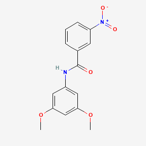 molecular formula C15H14N2O5 B5703708 N-(3,5-dimethoxyphenyl)-3-nitrobenzamide 