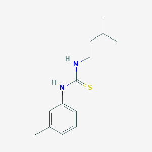molecular formula C13H20N2S B5703709 N-(3-methylbutyl)-N'-(3-methylphenyl)thiourea 