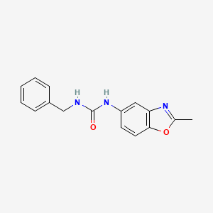 molecular formula C16H15N3O2 B5703750 N-benzyl-N'-(2-methyl-1,3-benzoxazol-5-yl)urea 