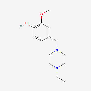molecular formula C14H22N2O2 B5703780 4-[(4-ethyl-1-piperazinyl)methyl]-2-methoxyphenol 