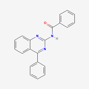 molecular formula C21H15N3O B5703783 N-(4-phenyl-2-quinazolinyl)benzamide 