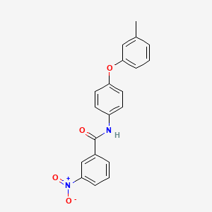 molecular formula C20H16N2O4 B5703795 N-[4-(3-methylphenoxy)phenyl]-3-nitrobenzamide 