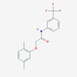 molecular formula C17H16F3NO2 B5703804 2-(2,5-dimethylphenoxy)-N-[3-(trifluoromethyl)phenyl]acetamide 