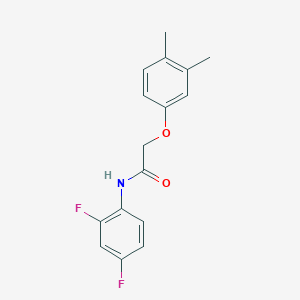 molecular formula C16H15F2NO2 B5703844 N-(2,4-difluorophenyl)-2-(3,4-dimethylphenoxy)acetamide 