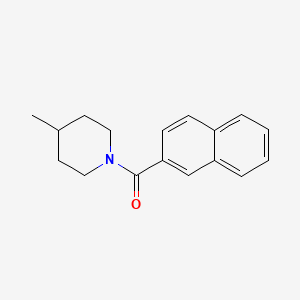 molecular formula C17H19NO B5703864 4-methyl-1-(2-naphthoyl)piperidine 