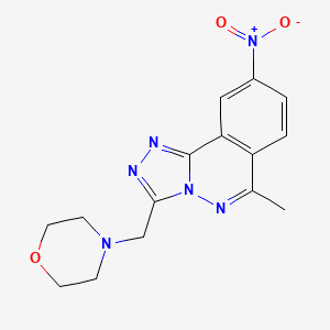 6-methyl-3-(4-morpholinylmethyl)-9-nitro[1,2,4]triazolo[3,4-a]phthalazine