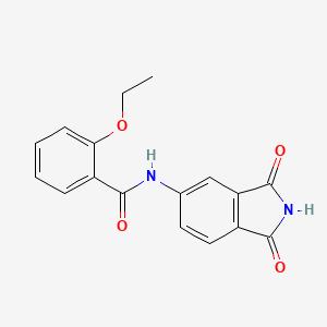 molecular formula C17H14N2O4 B5703880 N-(1,3-dioxo-2,3-dihydro-1H-isoindol-5-yl)-2-ethoxybenzamide 
