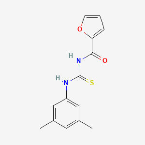 molecular formula C14H14N2O2S B5703884 N-{[(3,5-dimethylphenyl)amino]carbonothioyl}-2-furamide 