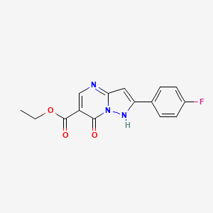 molecular formula C15H12FN3O3 B5703896 ethyl 2-(4-fluorophenyl)-7-hydroxypyrazolo[1,5-a]pyrimidine-6-carboxylate 