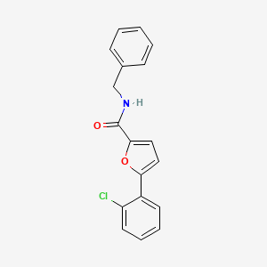molecular formula C18H14ClNO2 B5703913 N-benzyl-5-(2-chlorophenyl)-2-furamide CAS No. 618402-74-7