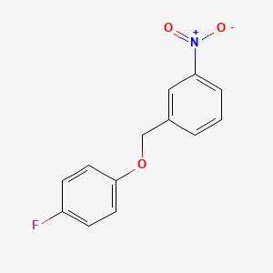 molecular formula C13H10FNO3 B5703920 1-[(4-fluorophenoxy)methyl]-3-nitrobenzene 