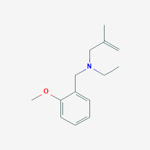 molecular formula C14H21NO B5703944 N-ethyl-N-(2-methoxybenzyl)-2-methyl-2-propen-1-amine 