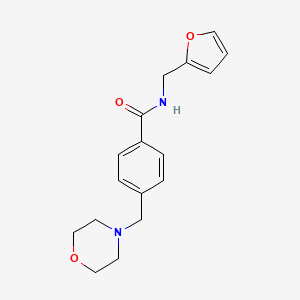 molecular formula C17H20N2O3 B5703961 N-(2-furylmethyl)-4-(4-morpholinylmethyl)benzamide 