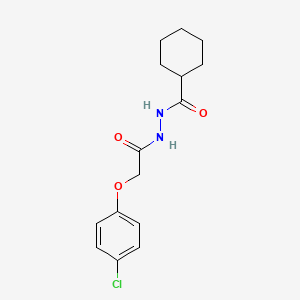 molecular formula C15H19ClN2O3 B5703969 N'-[2-(4-chlorophenoxy)acetyl]cyclohexanecarbohydrazide 