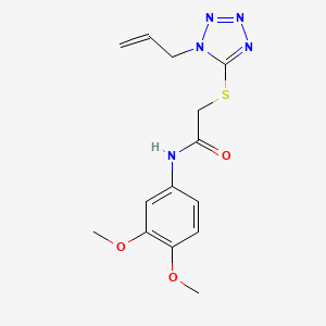 molecular formula C14H17N5O3S B5703987 2-[(1-allyl-1H-tetrazol-5-yl)thio]-N-(3,4-dimethoxyphenyl)acetamide 