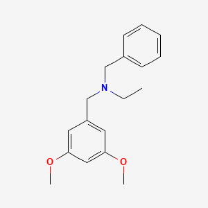 molecular formula C18H23NO2 B5704001 N-benzyl-N-(3,5-dimethoxybenzyl)ethanamine 