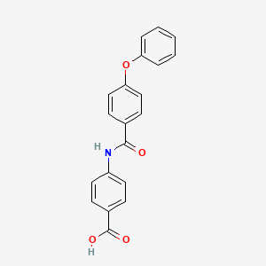 molecular formula C20H15NO4 B5704007 4-[(4-phenoxybenzoyl)amino]benzoic acid 