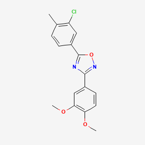 molecular formula C17H15ClN2O3 B5704015 5-(3-chloro-4-methylphenyl)-3-(3,4-dimethoxyphenyl)-1,2,4-oxadiazole 