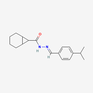 molecular formula C18H24N2O B5704024 N'-(4-isopropylbenzylidene)bicyclo[4.1.0]heptane-7-carbohydrazide 