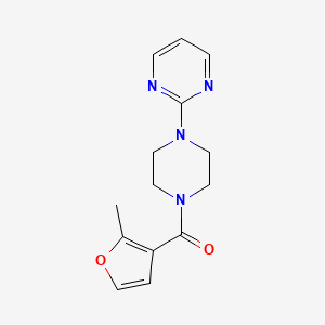 molecular formula C14H16N4O2 B5704034 2-[4-(2-methyl-3-furoyl)-1-piperazinyl]pyrimidine 