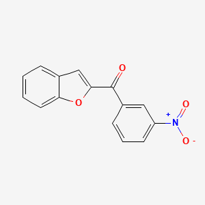 molecular formula C15H9NO4 B5704038 1-benzofuran-2-yl(3-nitrophenyl)methanone 
