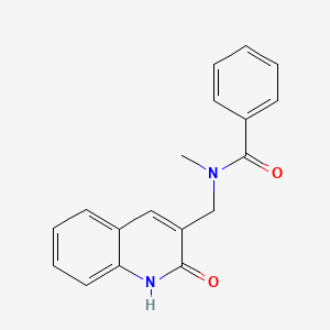 molecular formula C18H16N2O2 B5704061 N-[(2-hydroxy-3-quinolinyl)methyl]-N-methylbenzamide 