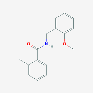 molecular formula C16H17NO2 B5704065 N-(2-methoxybenzyl)-2-methylbenzamide 