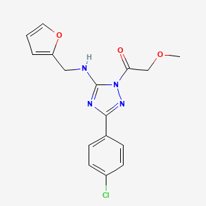molecular formula C16H15ClN4O3 B5704091 3-(4-chlorophenyl)-N-(2-furylmethyl)-1-(methoxyacetyl)-1H-1,2,4-triazol-5-amine 