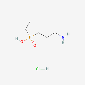 molecular formula C5H15ClNO2P B570411 3-aminopropyl(ethyl)phosphinic acid;hydrochloride 