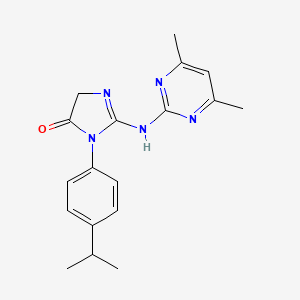 2-[(4,6-dimethyl-2-pyrimidinyl)amino]-3-(4-isopropylphenyl)-3,5-dihydro-4H-imidazol-4-one