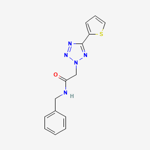 molecular formula C14H13N5OS B5704142 N-benzyl-2-[5-(2-thienyl)-2H-tetrazol-2-yl]acetamide 