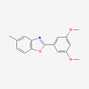molecular formula C16H15NO3 B5704148 2-(3,5-dimethoxyphenyl)-5-methyl-1,3-benzoxazole 