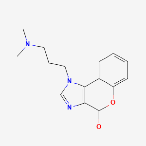 molecular formula C15H17N3O2 B5704184 1-[3-(二甲氨基)丙基]色烯并[3,4-d]咪唑-4(1H)-酮 