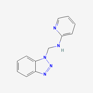 molecular formula C12H11N5 B5704225 N-(1H-1,2,3-苯并三唑-1-基甲基)-2-吡啶胺 CAS No. 111098-20-5