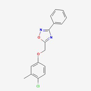 molecular formula C16H13ClN2O2 B5704244 5-[(4-chloro-3-methylphenoxy)methyl]-3-phenyl-1,2,4-oxadiazole 