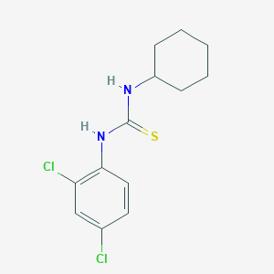 molecular formula C13H16Cl2N2S B5704258 N-cyclohexyl-N'-(2,4-dichlorophenyl)thiourea 
