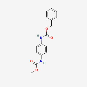 molecular formula C17H18N2O4 B5704265 benzyl ethyl 1,4-phenylenebiscarbamate 