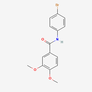 molecular formula C15H14BrNO3 B5704267 N-(4-bromophenyl)-3,4-dimethoxybenzamide 