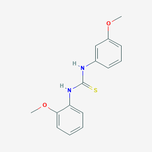 molecular formula C15H16N2O2S B5704305 N-(2-methoxyphenyl)-N'-(3-methoxyphenyl)thiourea 