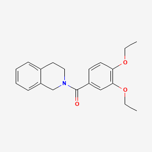 molecular formula C20H23NO3 B5704318 2-(3,4-diethoxybenzoyl)-1,2,3,4-tetrahydroisoquinoline 