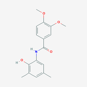molecular formula C17H19NO4 B5704326 N-(2-hydroxy-3,5-dimethylphenyl)-3,4-dimethoxybenzamide 