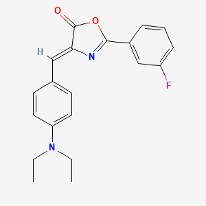 4-[4-(diethylamino)benzylidene]-2-(3-fluorophenyl)-1,3-oxazol-5(4H)-one