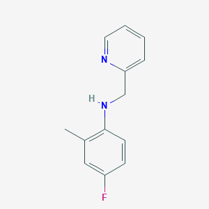 molecular formula C13H13FN2 B5704340 (4-fluoro-2-methylphenyl)(2-pyridinylmethyl)amine 