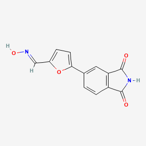 molecular formula C13H8N2O4 B5704342 5-(1,3-dioxo-2,3-dihydro-1H-isoindol-5-yl)-2-furaldehyde oxime 