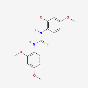 molecular formula C17H20N2O4S B5704350 N,N'-bis(2,4-dimethoxyphenyl)thiourea 