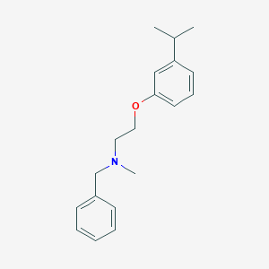 molecular formula C19H25NO B5704374 N-benzyl-2-(3-isopropylphenoxy)-N-methylethanamine 