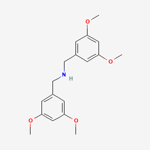 molecular formula C18H23NO4 B5704391 N-(3,5-dimethoxybenzyl)-1-(3,5-dimethoxyphenyl)methanamine 