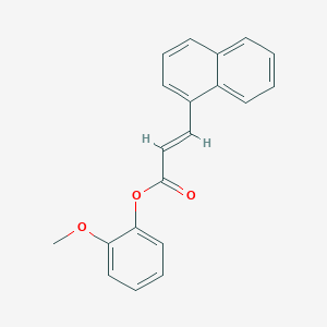 molecular formula C20H16O3 B5704426 2-methoxyphenyl 3-(1-naphthyl)acrylate 