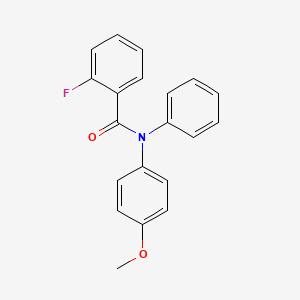 molecular formula C20H16FNO2 B5704472 2-fluoro-N-(4-methoxyphenyl)-N-phenylbenzamide 