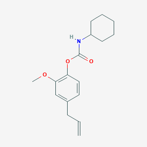 molecular formula C17H23NO3 B5704502 4-allyl-2-methoxyphenyl cyclohexylcarbamate CAS No. 91990-72-6